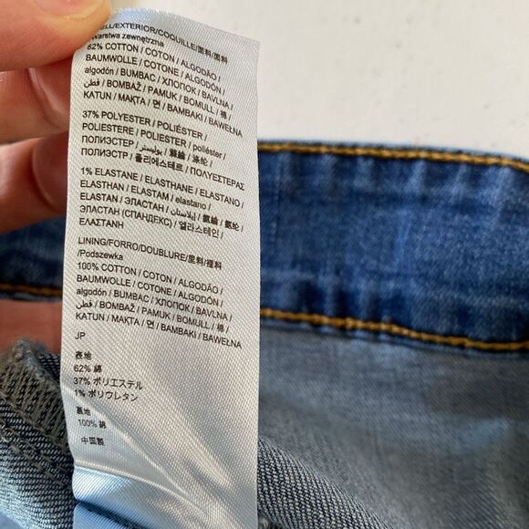 Desiqual Embroidered Flowers Western Denim Jean Jacket Stretchy Mixed Media Boho - Picture 11 of 16